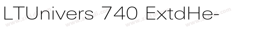 LTUnivers 740 ExtdHe字体转换